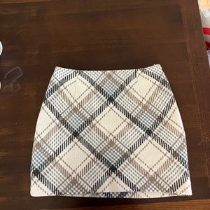 Fabric High-Waisted Mini Skirt